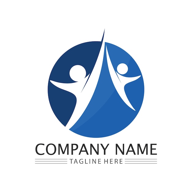 Дизайн векторного логотипа рабочей группы People Icon