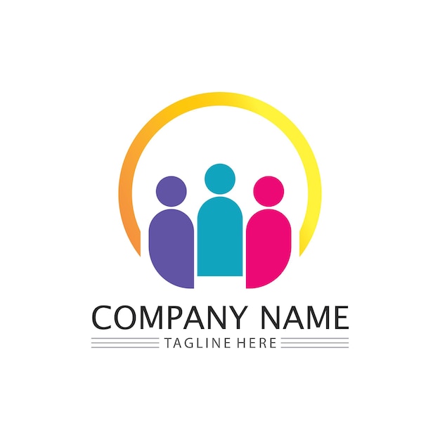 Premium Vector | People logo, team, succes people work, group and  community, group company and business logo vector and design care, family  icon succes logo