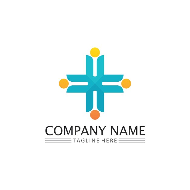 People logo Team Succes people work Group and Community Group Company and Business logo vector and design Care Family icon Succes logo
