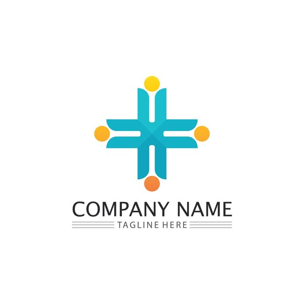 People logo Team Succes people work Group and Community Group Company and Business logo vector and design Care Family icon Succes logo