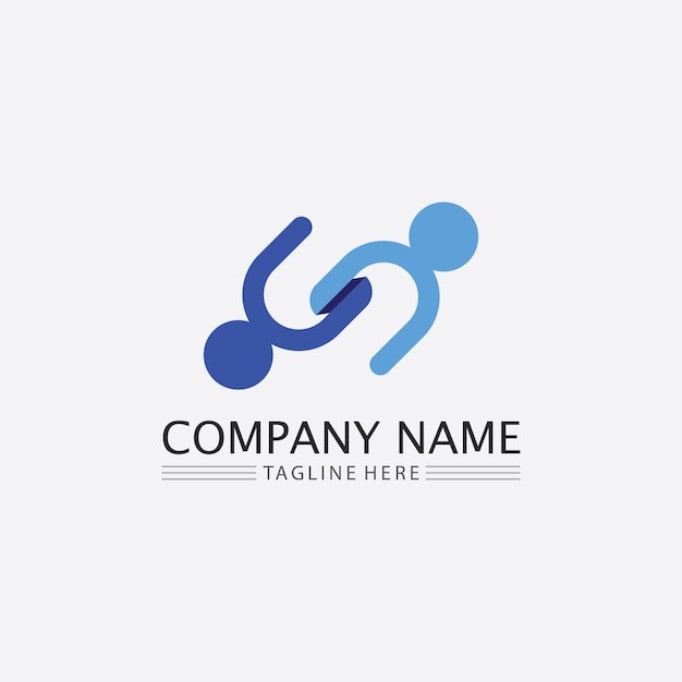 People logo Team Succes people work Group and Community Group Company and Business logo vector and design Care Family icon Succes logo