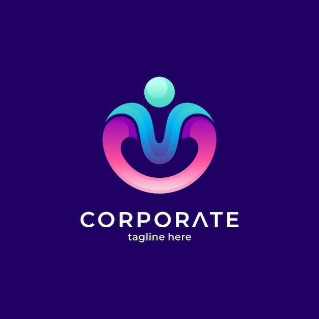 Logo persone con forma semplice