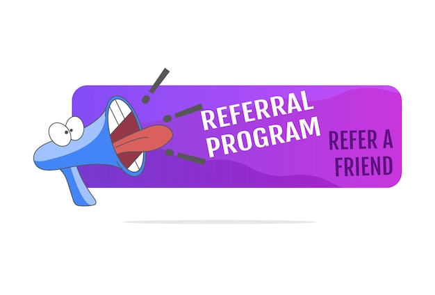 People making money from referral refer a friend or referral marketing concept