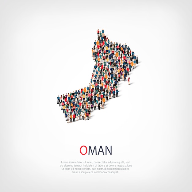 People map country Oman