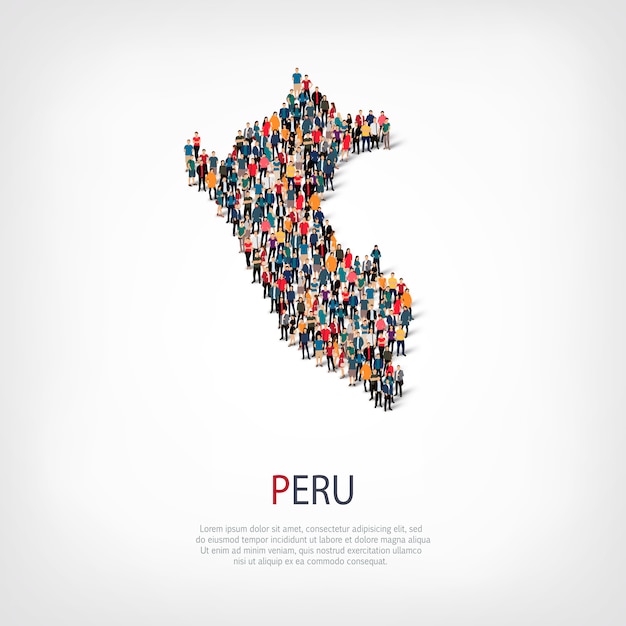 People map country peru