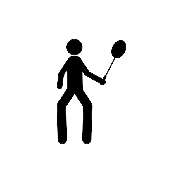 People playing badminton icon