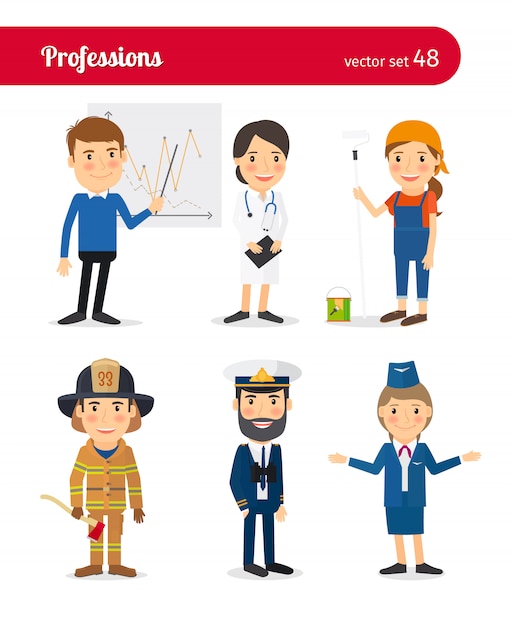 Vector people professions