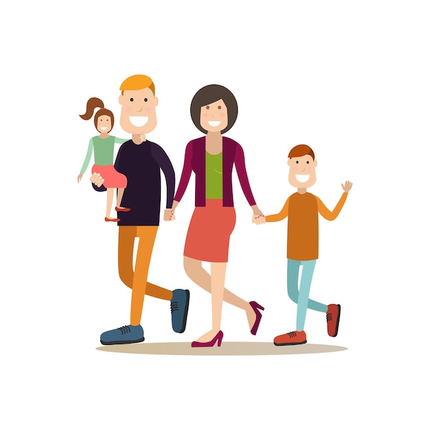 Vector people and relations concept vector flat illustration