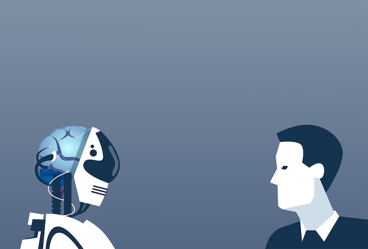 Vector people and robots 