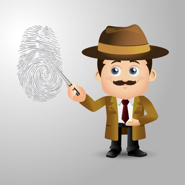 Le persone impostano la professione detective