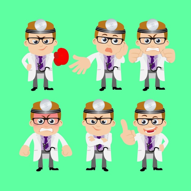 Vector people set  profession  doctor set