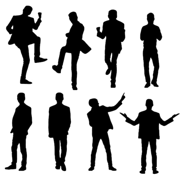 Vector people silhouett concept