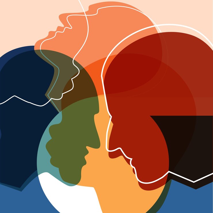 Vector people silhouettes adult and child vector ilustration