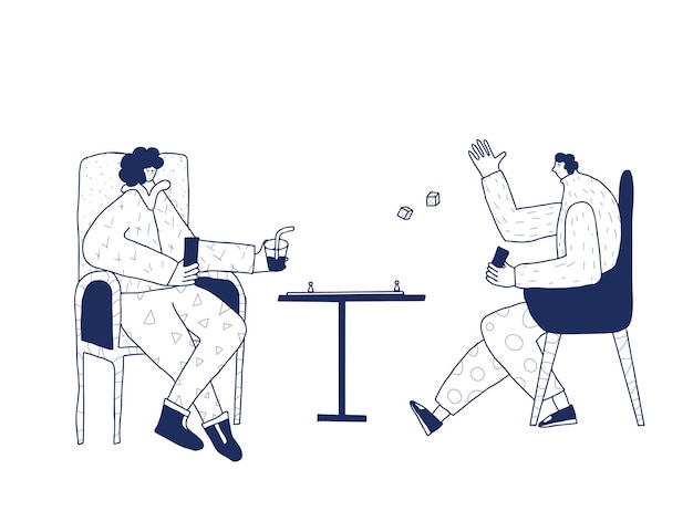 People sitting in the chair Vector person