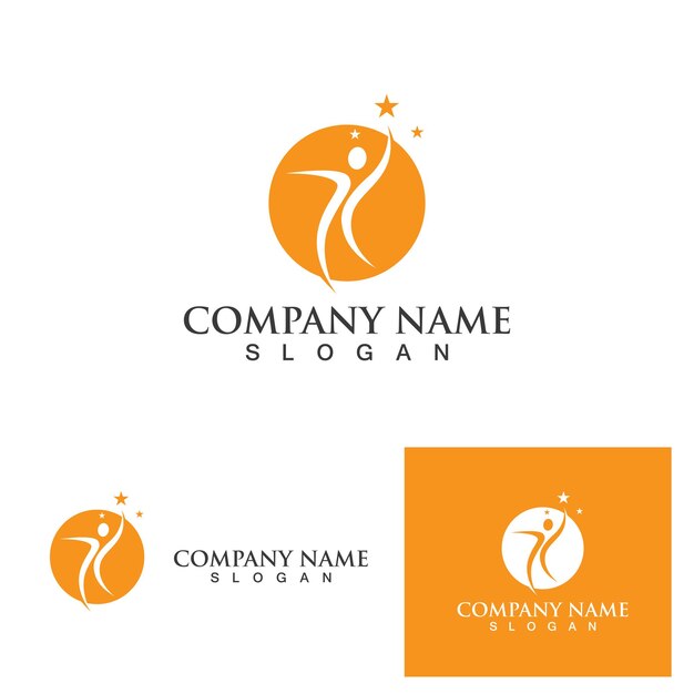 People star logo and symbol template