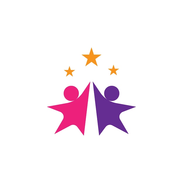 People star success health and business logo