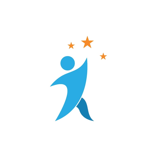 People star success health and business logo