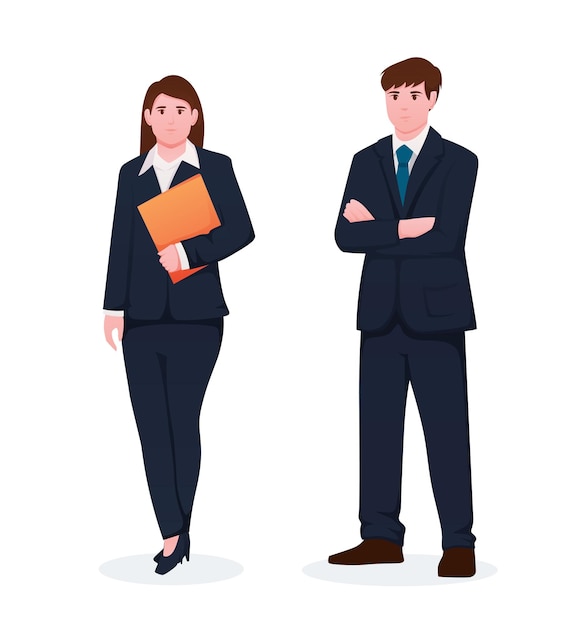 people in suit business people vector illustration