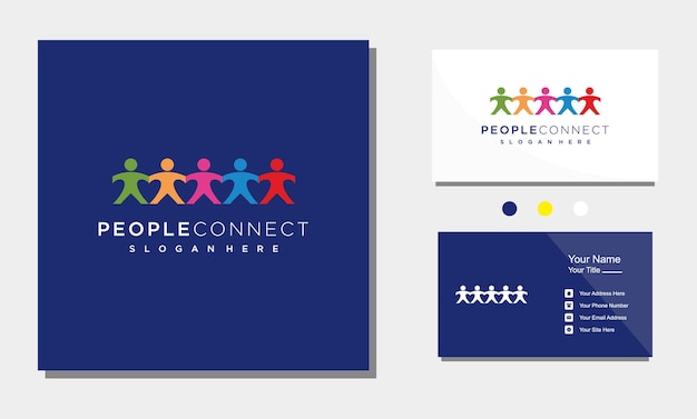 People team love unity logo design symbol icon vector