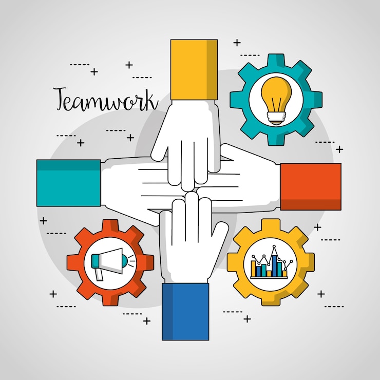 Vector people teamwork 