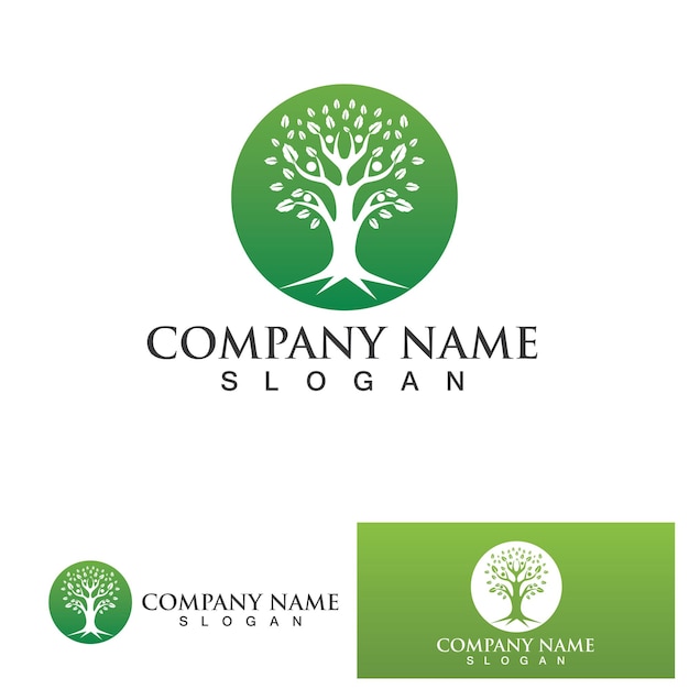 People Tree Vector Logo Template illustration design