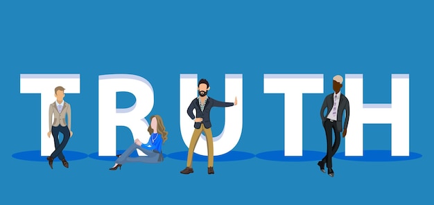 People on truth per presentazioni di app per dispositivi mobili web