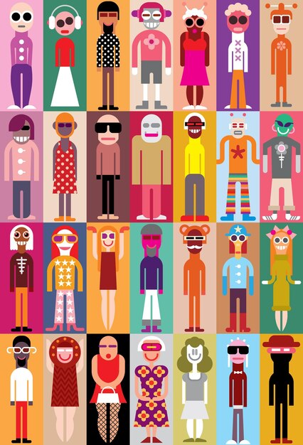 Vector people vector illustration