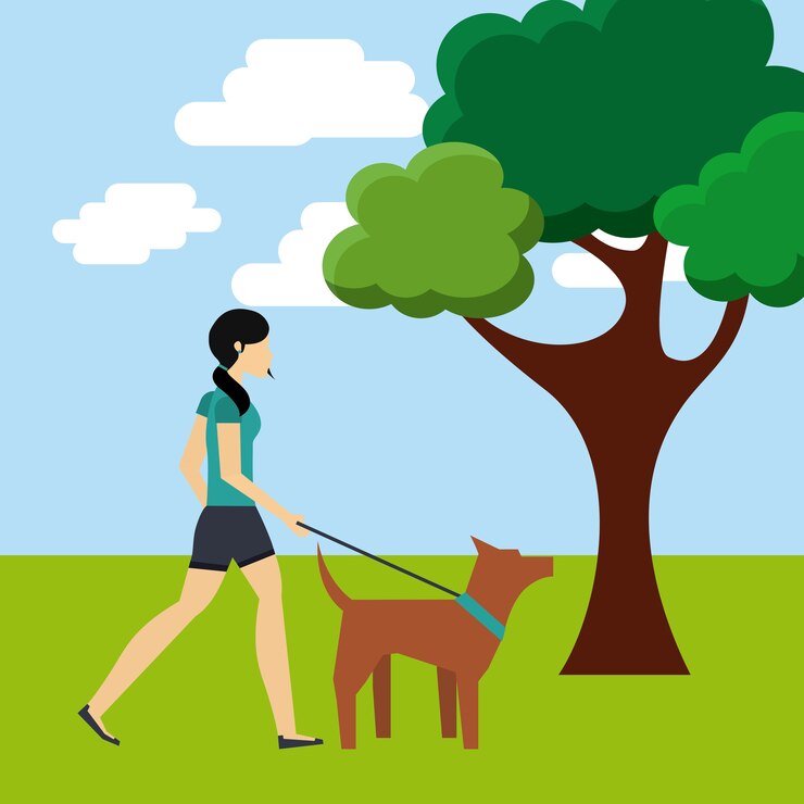 Vector people walk design