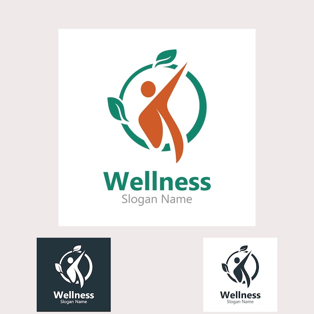 People Wellness logo design template healthy care concept