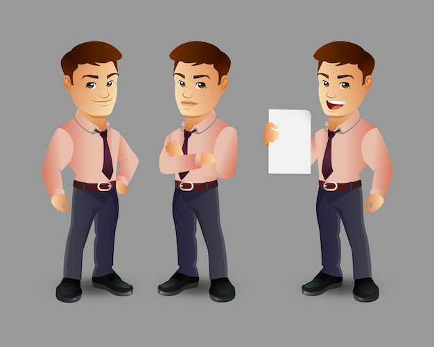 People with different poses vector