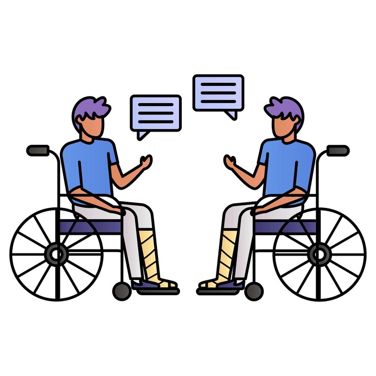 Vector people with disabilities sociology vector design medical and healthcare scene symbol diseases diagno