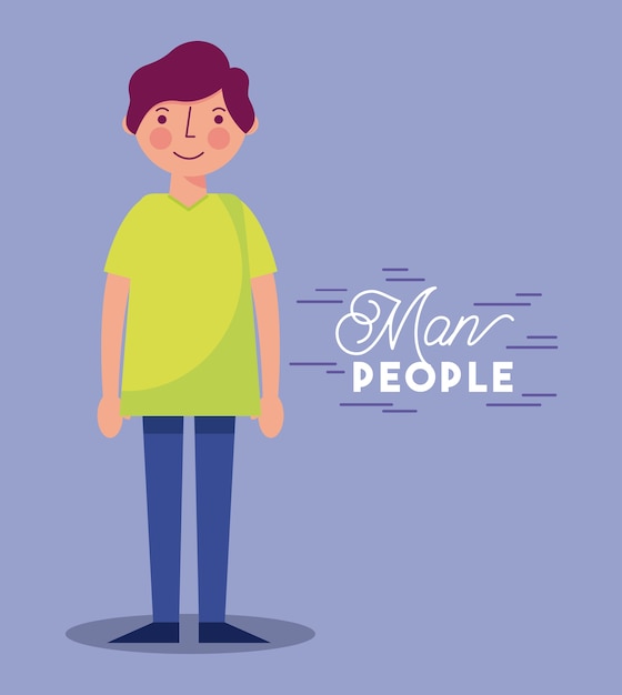 Vector people woman man character