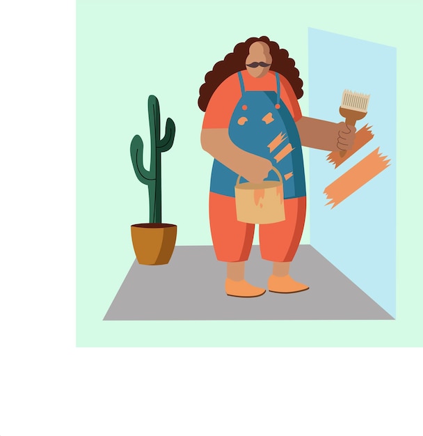 Vector people working flat illustration