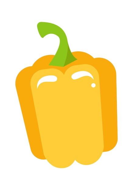 Vector peper groente pictogram gezonde voeding vectorillustratie