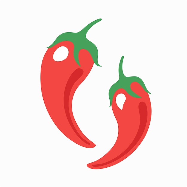 Peper pictogram geïsoleerd op een witte achtergrond.