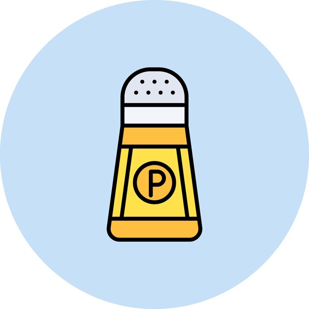 Векторное изображение значка перца может быть использовано для ресторана