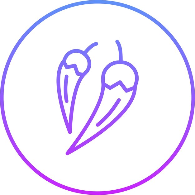 レストランアイコンセットのペッパーベクトルアイコンのイラスト