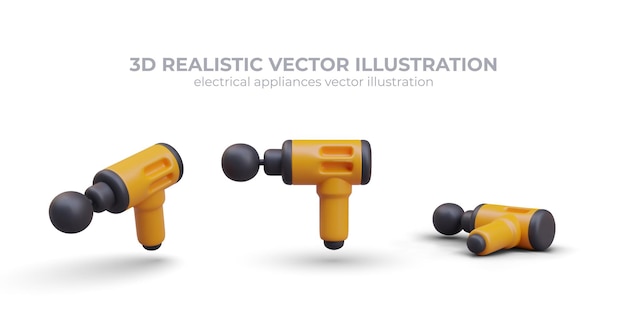 percussive massage gun device for point vibration massage
