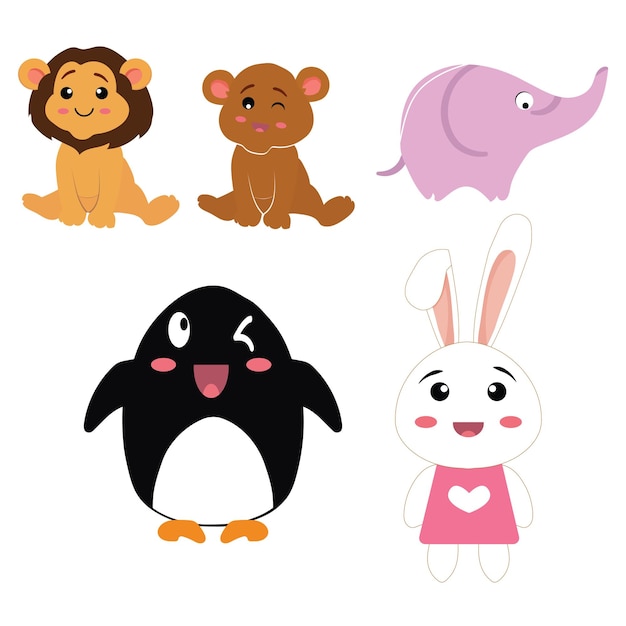 Perfect  Baby Animals Clipart Set