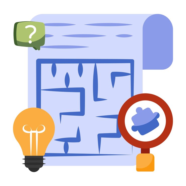 Vector a perfect design icon of creative maze