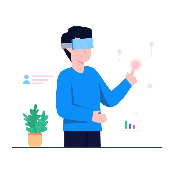 Vector perfect design illustration of virtual reality