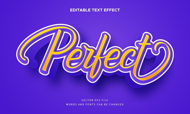 Perfect editable fancy 3d text effect