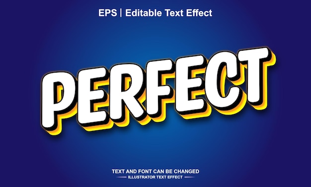 Perfect editable text effect