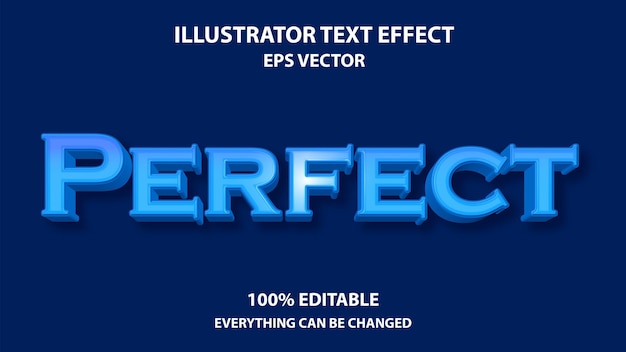 Perfect editable text effect