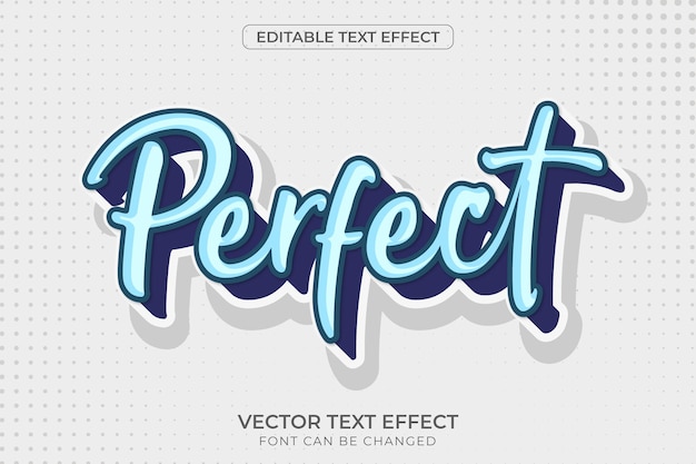 Perfect editable text effect