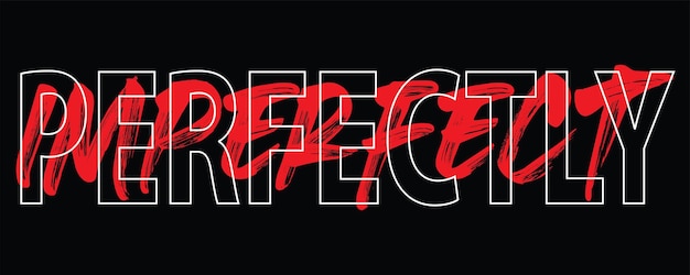 Perfect inperfect typografisch printontwerp