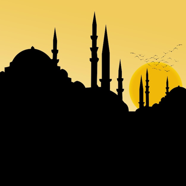 perfect islamic background vector for ramadan kandil laylat alqadr or kadir gecesi themes