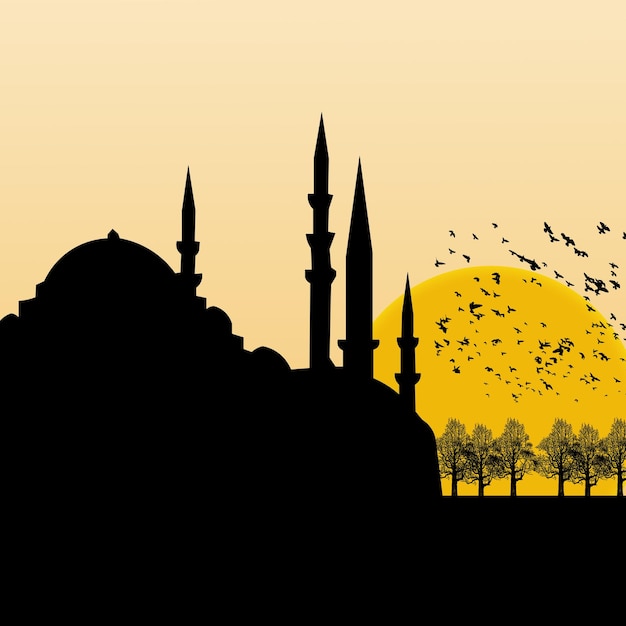 Perfect Islamic background vector for Ramadan Kandil Laylat alQadr or Kadir Gecesi themes