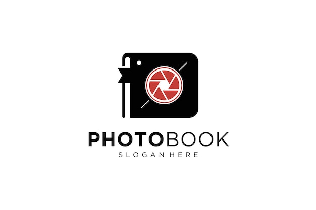 写真の完璧な写真デザインの本のロゴ