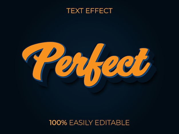 Vector perfect text effect